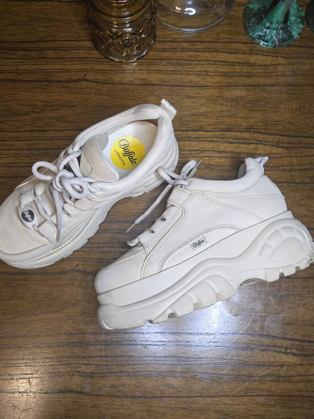Buffalo London 1339-4 2.0 Cream Platform Sneakers for Women